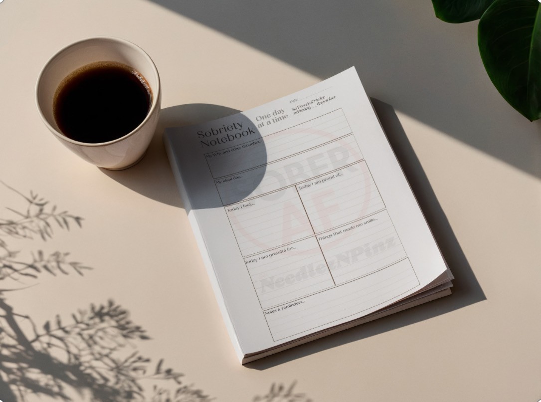 Sobriety Notebook A4 or A5. Monthly Support for Alcohol-Free Living - Image 2