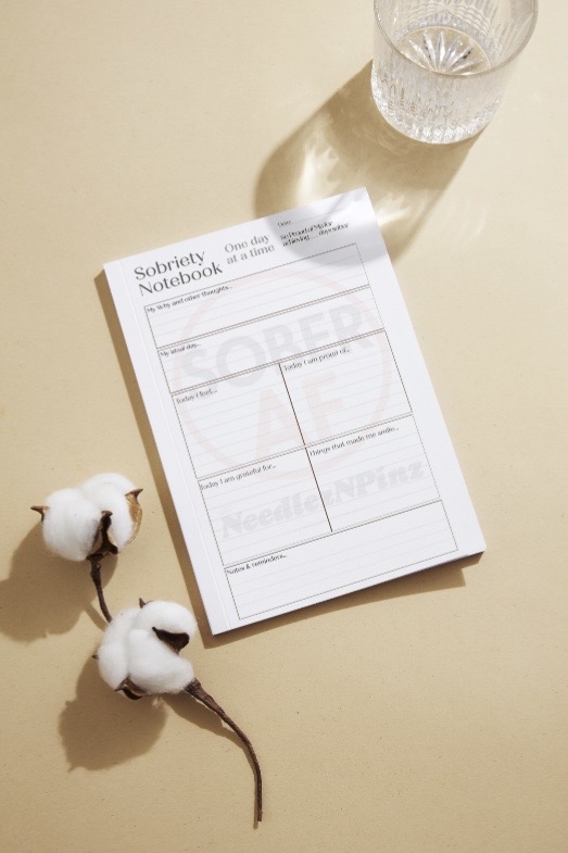 Sobriety Notebook A4 or A5. Monthly Support for Alcohol-Free Living - Image 3