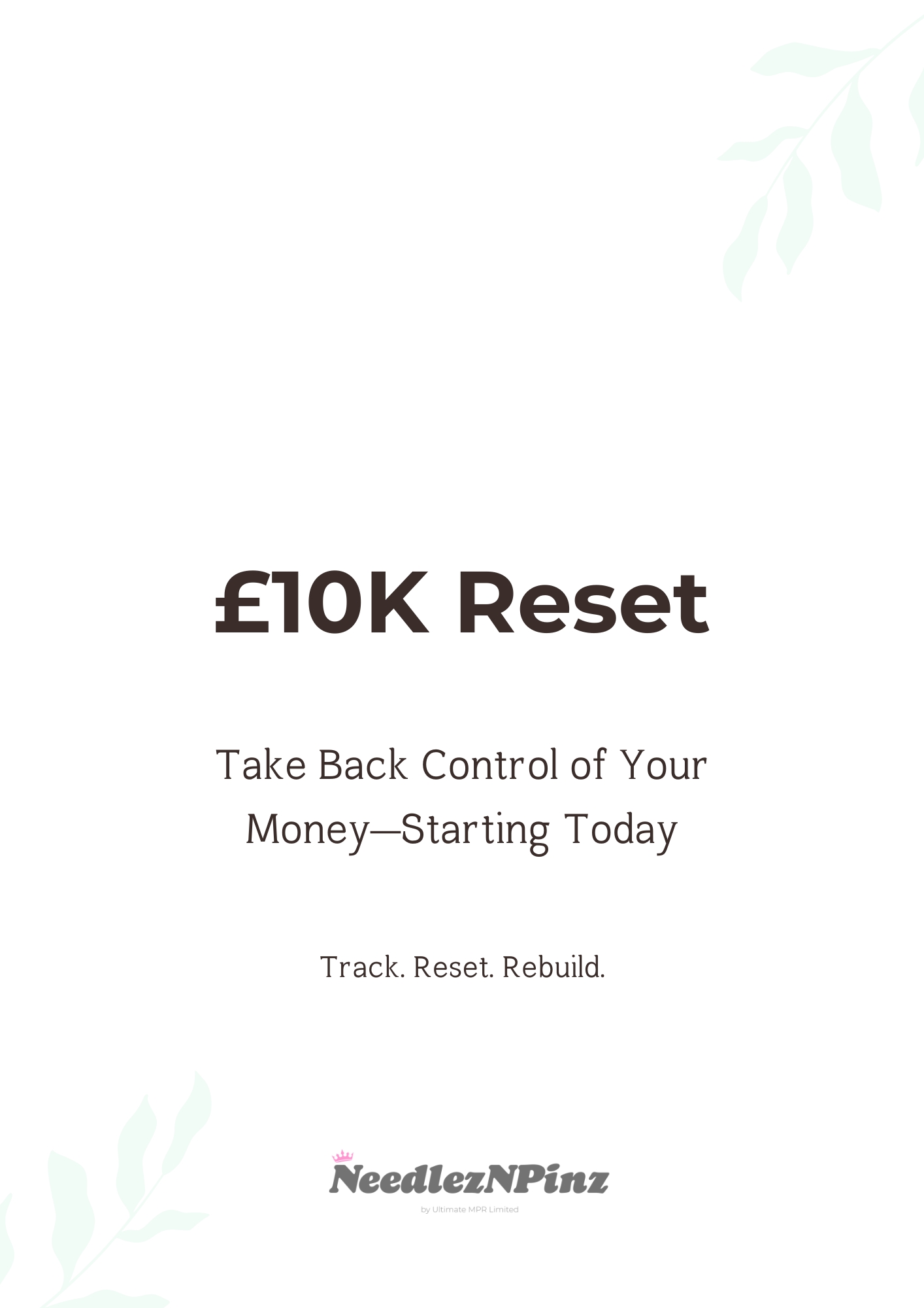 The £10K Reset System: Financial Freedom Workbook & Guide. Budget Planner, Debt Reset, Money Mindset & Wealth Building PDF Bundle
