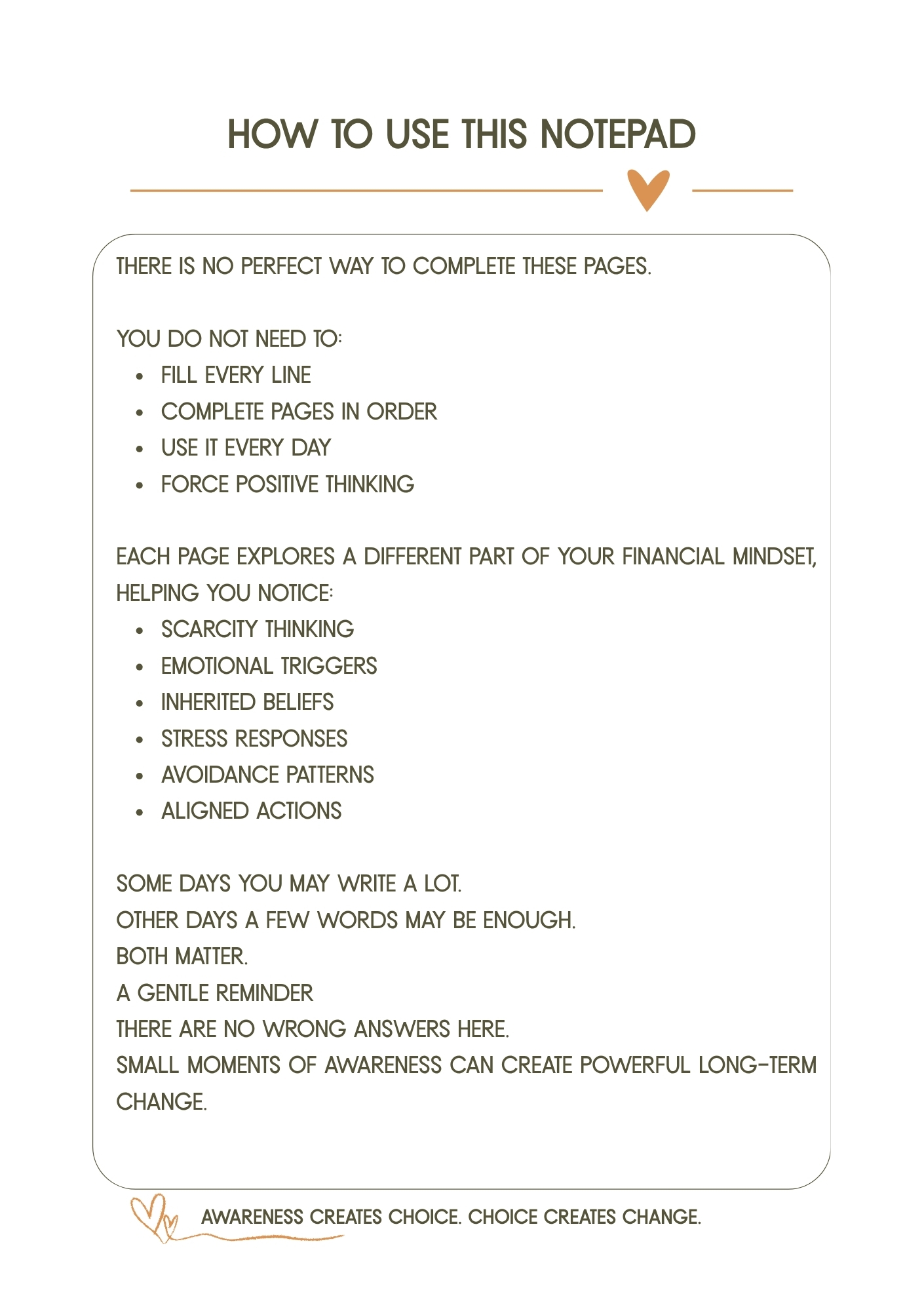 The Wealth Rewire Pad Digital Download. Money Block Guided Notepad PDF for Limiting Financial Beliefs - Image 2